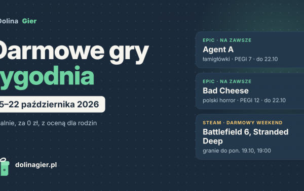 Darmowe gry tygodnia: Agent A i Bad Cheese za darmo w Epic (15–22 października 2026)