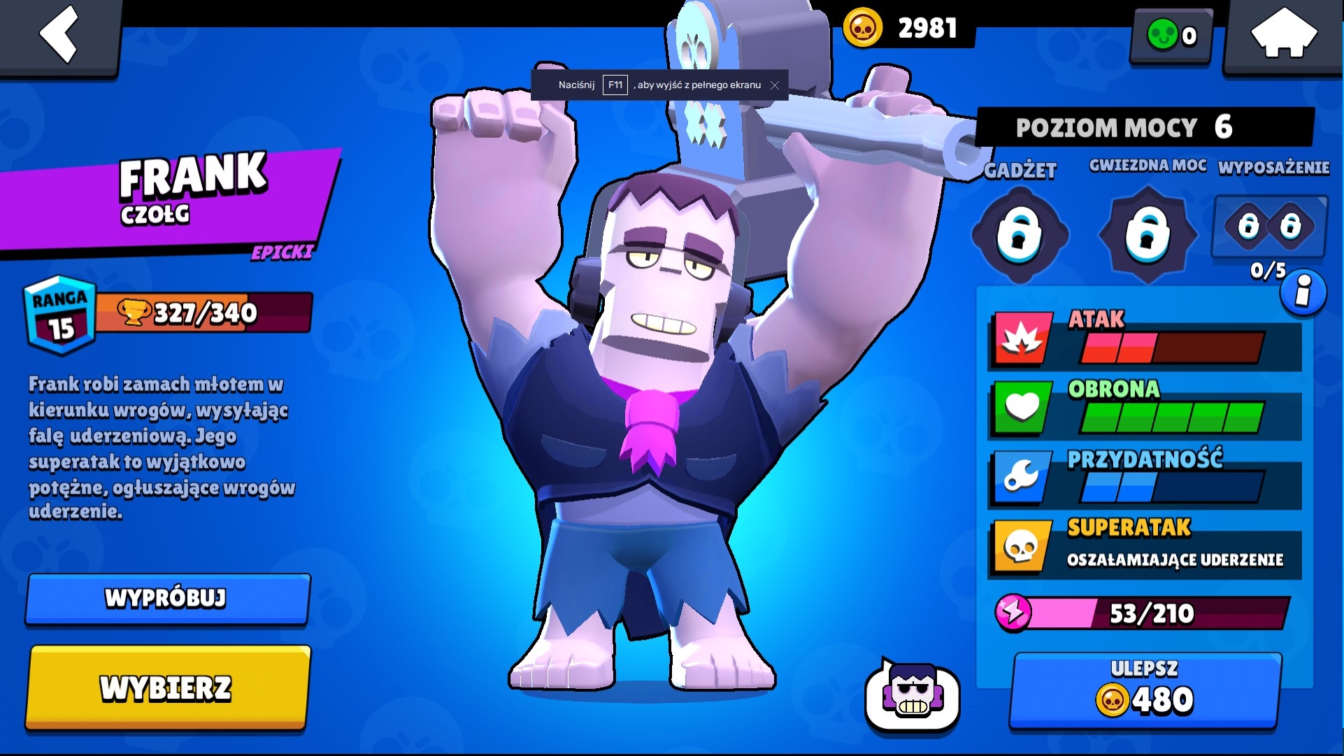 Brawl Stars postacie, zadymiarze